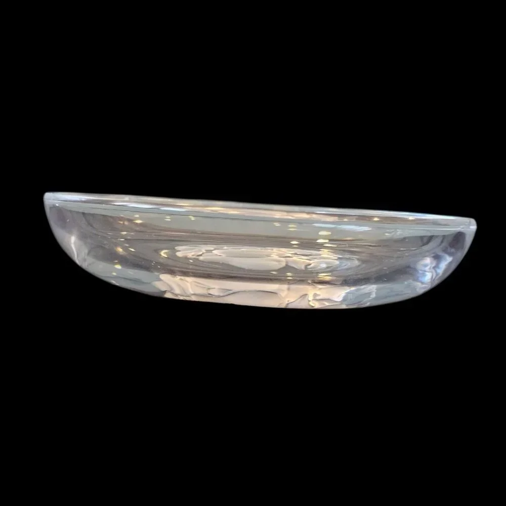Set Val St Lambert Crystal BRUSSELS INTAGLIO Shallow Fruit Bowls Few Tiny Knicks